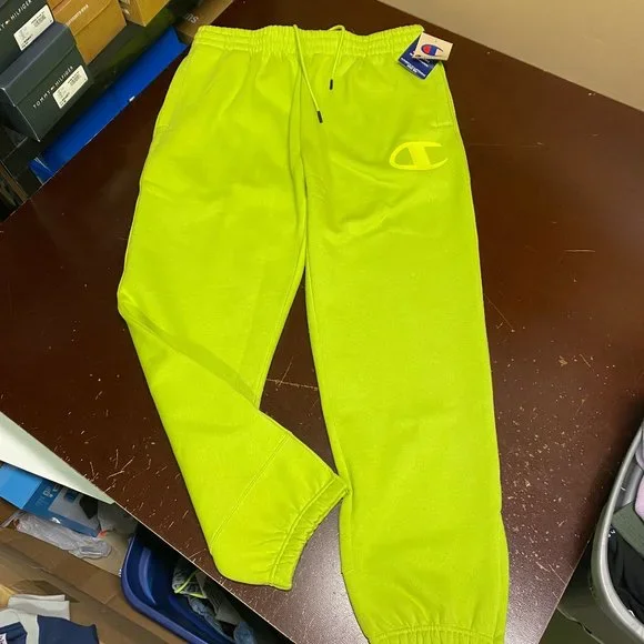 Champion Pants Champion Mens Lively Lime Super Fleece 2